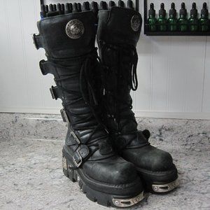 Star Rock Chaussures femmes createur Bottes Motard Bottines Avec Rivets 36/41 Star Rock Chaussures femmes createur Bottes Motard Bottines Avec Rivets 36/41